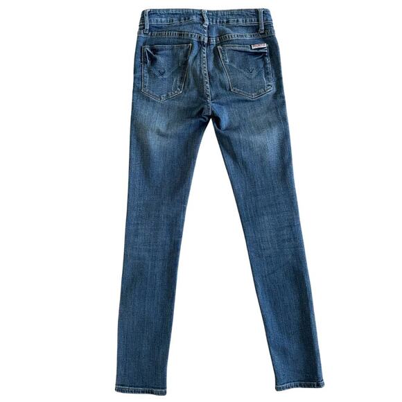 Hudson Jeans Girls Sz 12 Blue Skinny Zipper pockets Everyday casual preppy 1121 - Picture 11 of 13